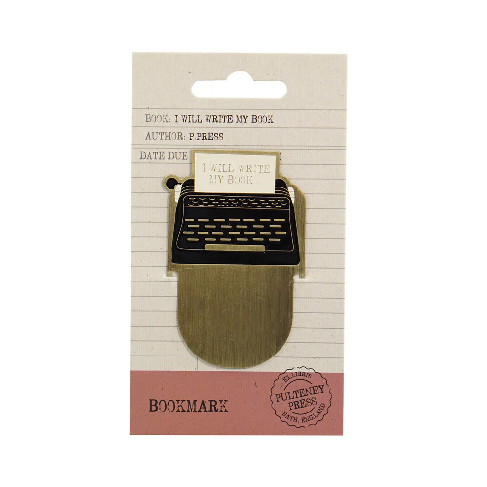 I Will Write My Book Metal Bookmark