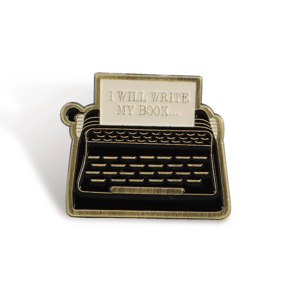 I Will Write My Book Pin Badge
