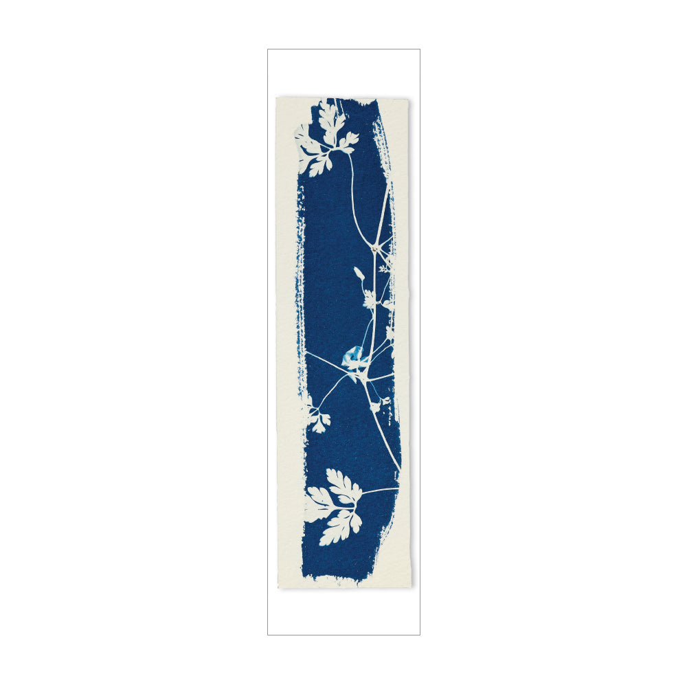 Leaves Cyanotype Bookmark