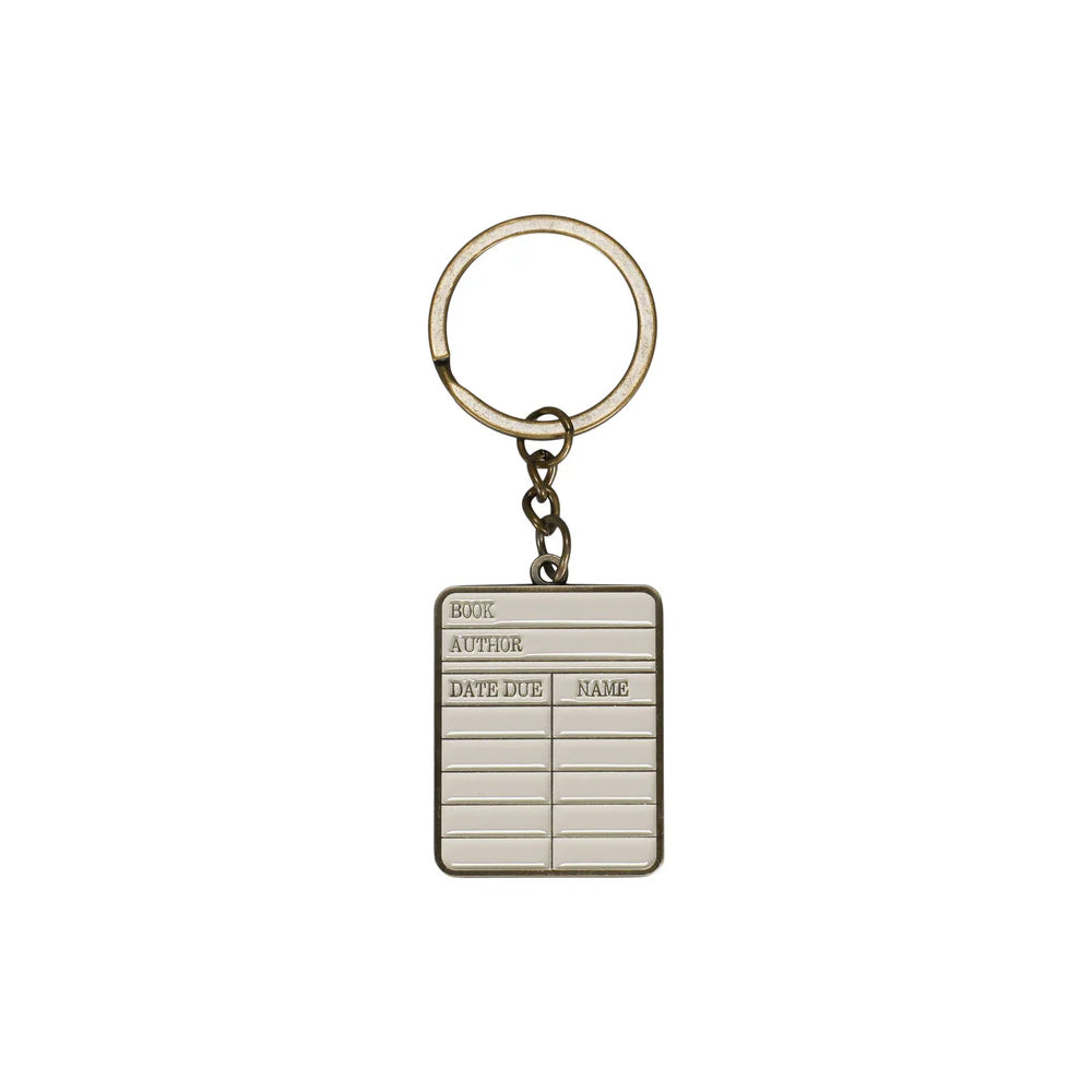 Library Card Keyring