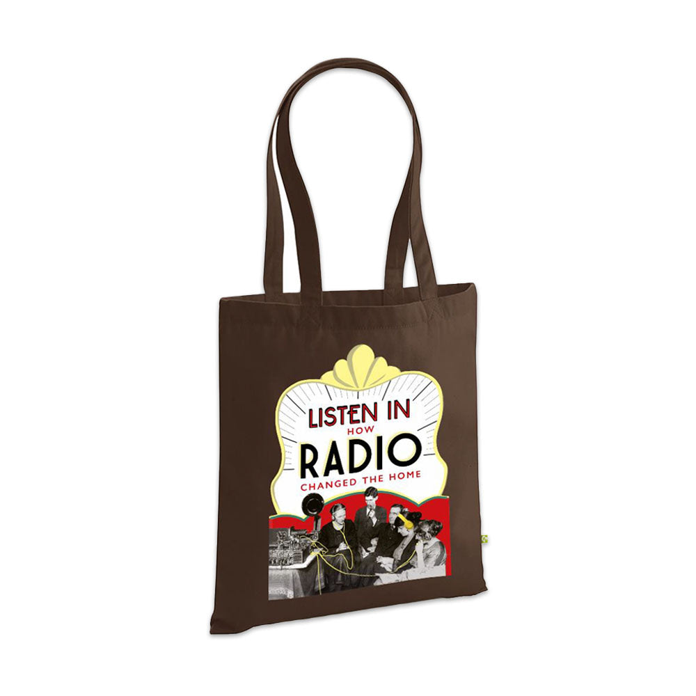 Listen In Tote Bag in Cappuccino Brown