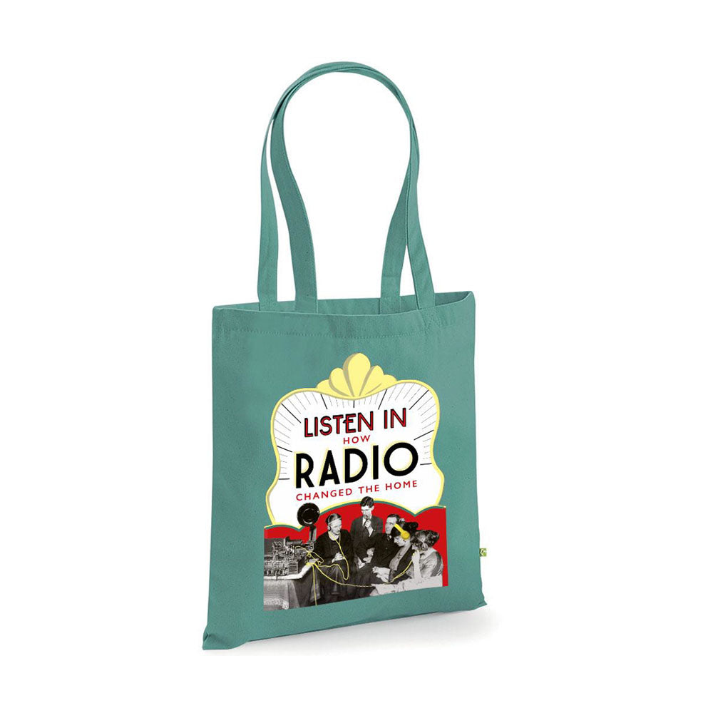 Listen In Tote Bag in Sage Green