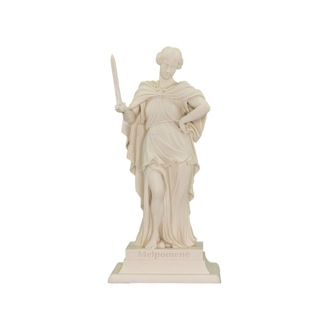 Melpomene, Greek Goddess of Tragedy, large statue
