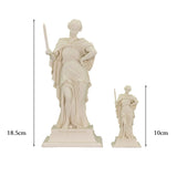 Melpomene, Greek Goddess of Tragedy, size comparison between large and small models