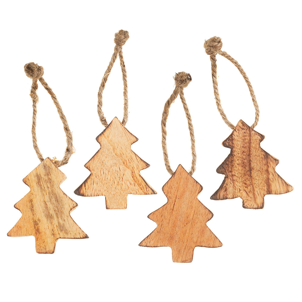 Hanging Wooden Tree Decoration