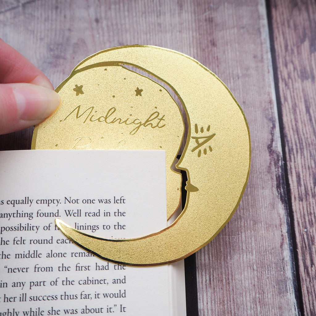 Midnight Readers Brass Bookmark