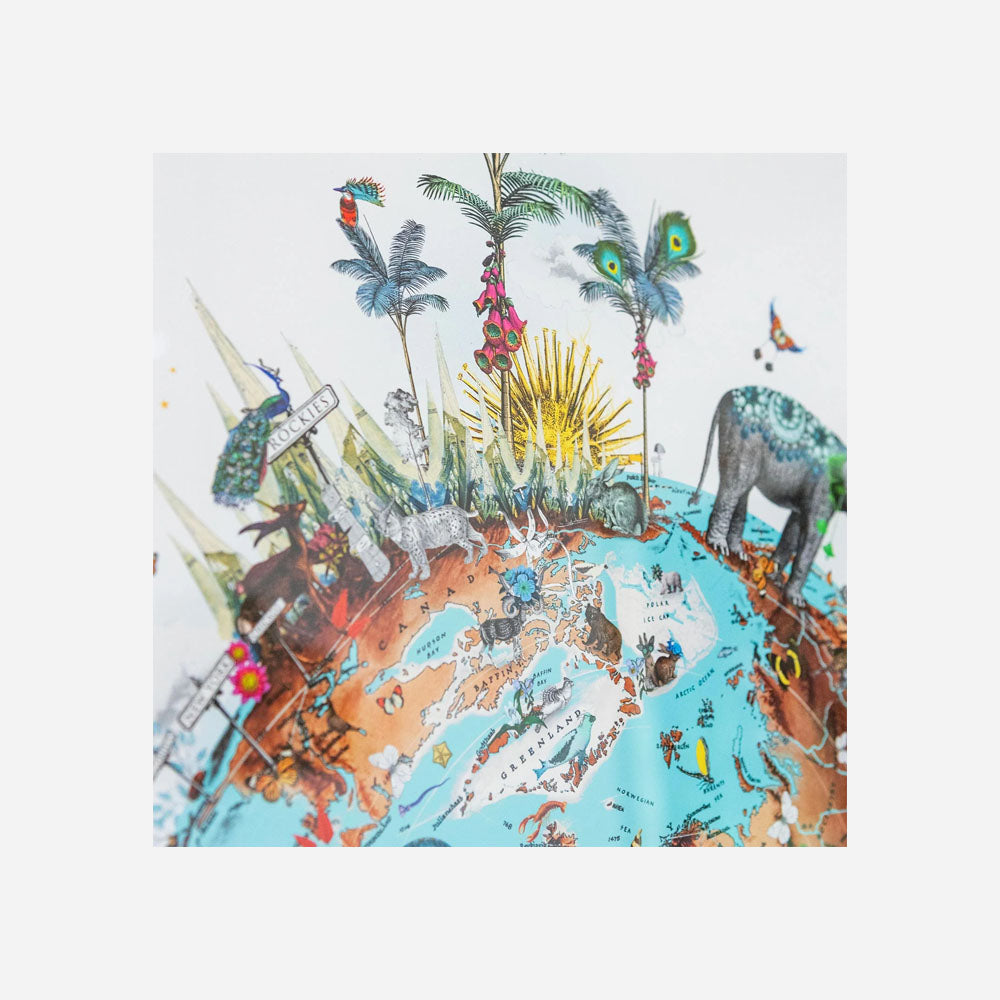 Mountain og Elephant Ocean Jordin I - Art Print
