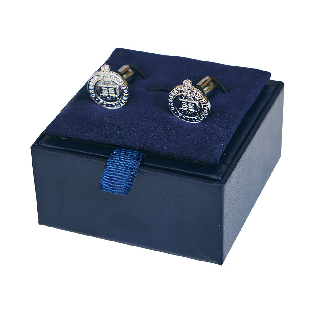 University of Oxford Silver Crest Cufflinks