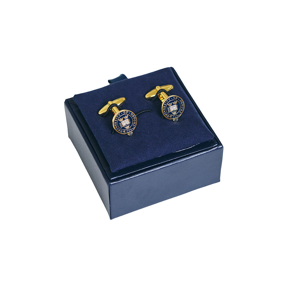 University of Oxford Gold Crest Cufflinks