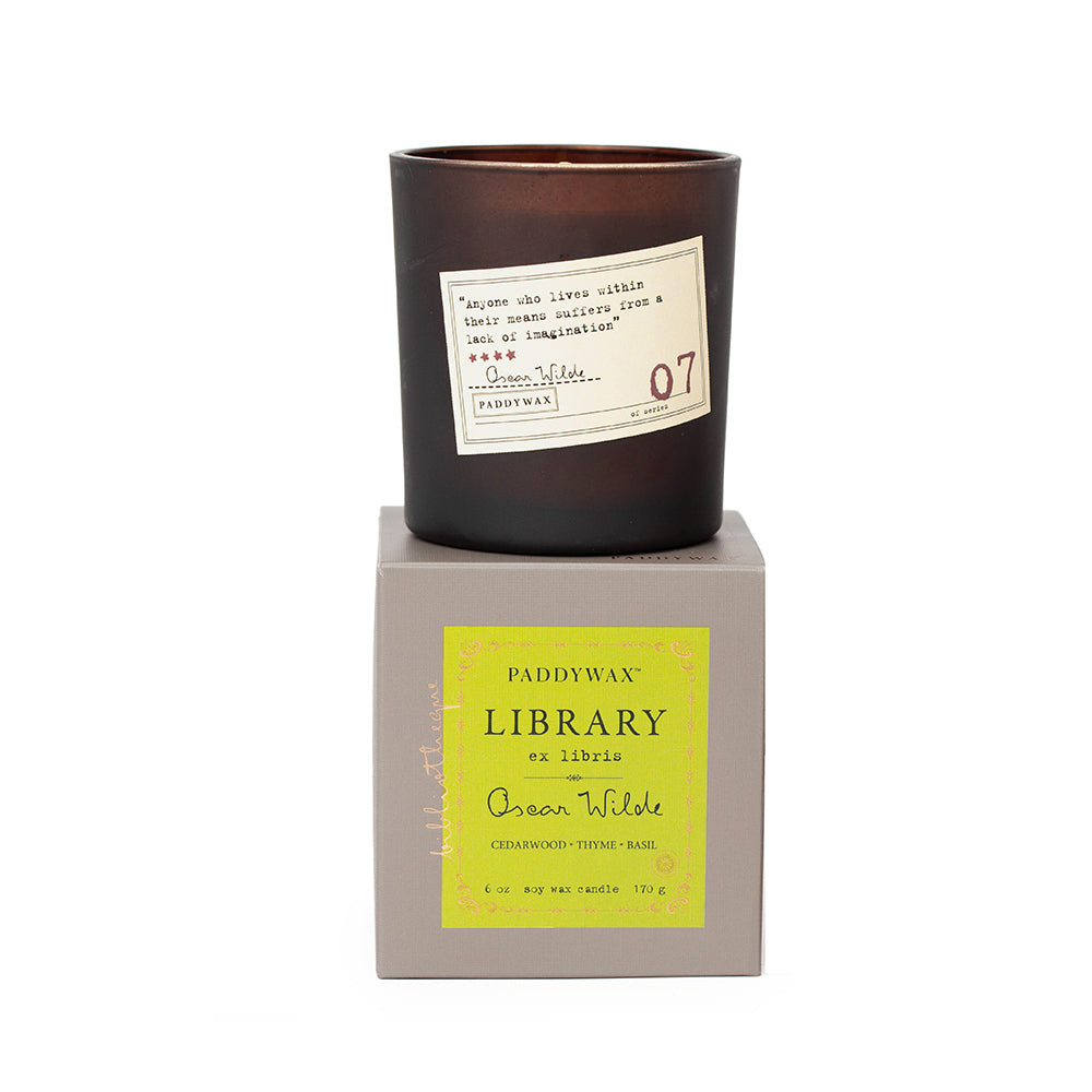 Library Candle - Oscar Wilde