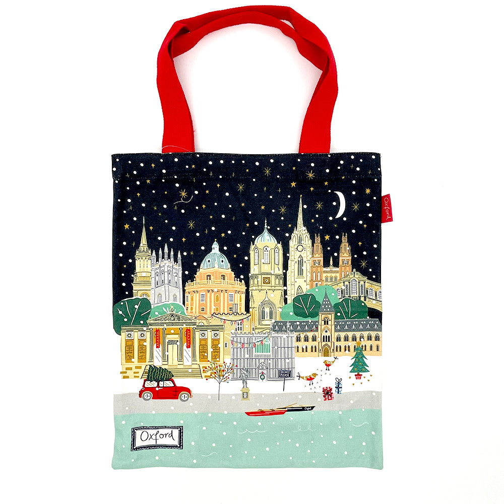 Oxford Skyline at Christmas Tote Bag