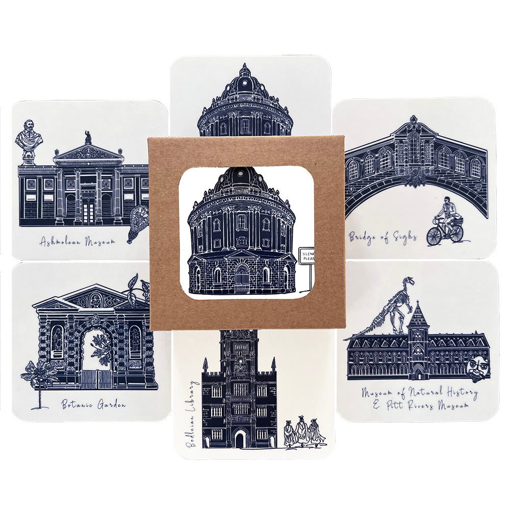 Oxford Mapped Coaster Set of 6 boxed