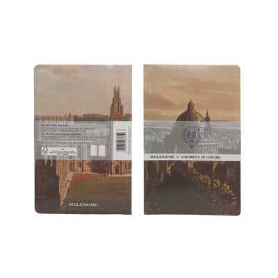University of Oxford Moleskine Large Cahier Notebook Set of 2