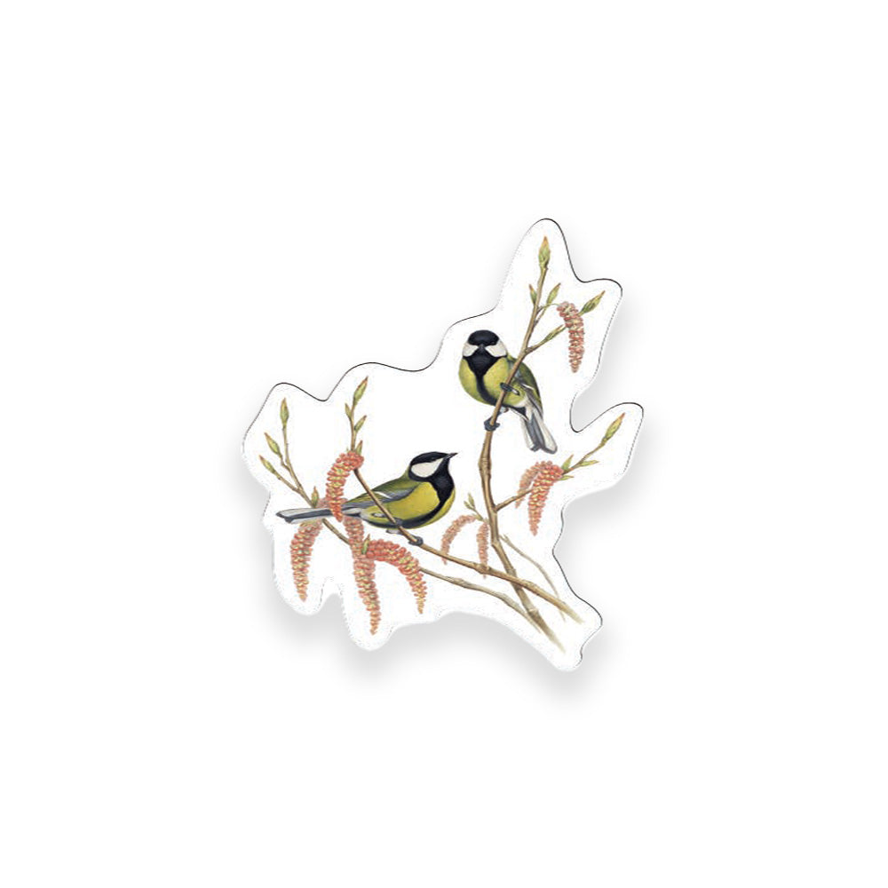Great Tit Die Cut Postcard