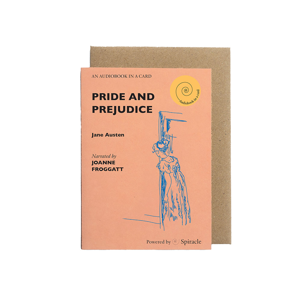 Audiobook in a Card: Pride And Prejudice by Jane Austen