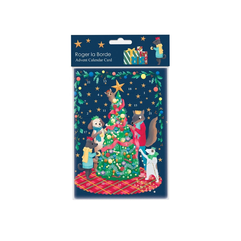 Bow Wow Wow Advent Calendar Greetings Card