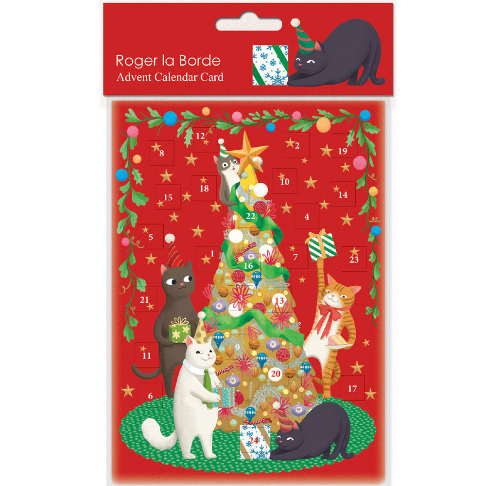 Miaow Factor Advent Calendar Greetings Card