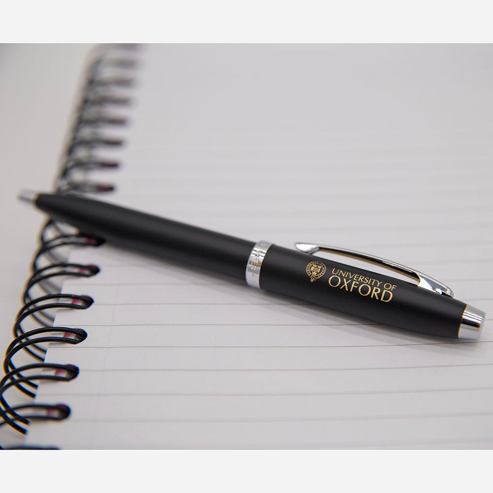 University of Oxford Matte Black Engraved Pen