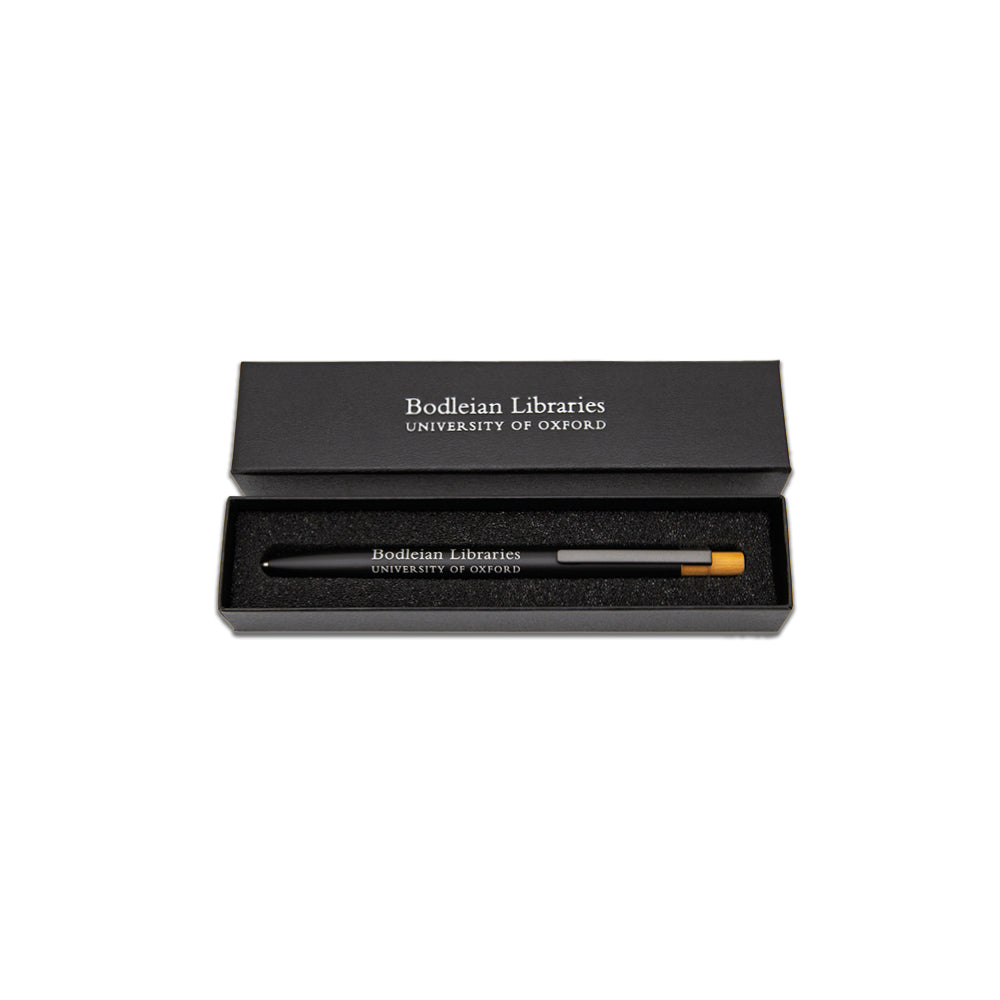 Recycled Black Bodleian Boxed Pen