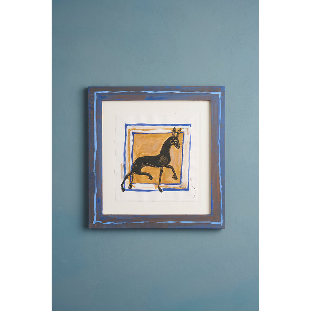 Black Horse, Original Painting by Annie Sloan
