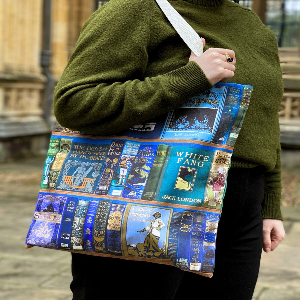 Bodleian Bookshelves Bag in Blue