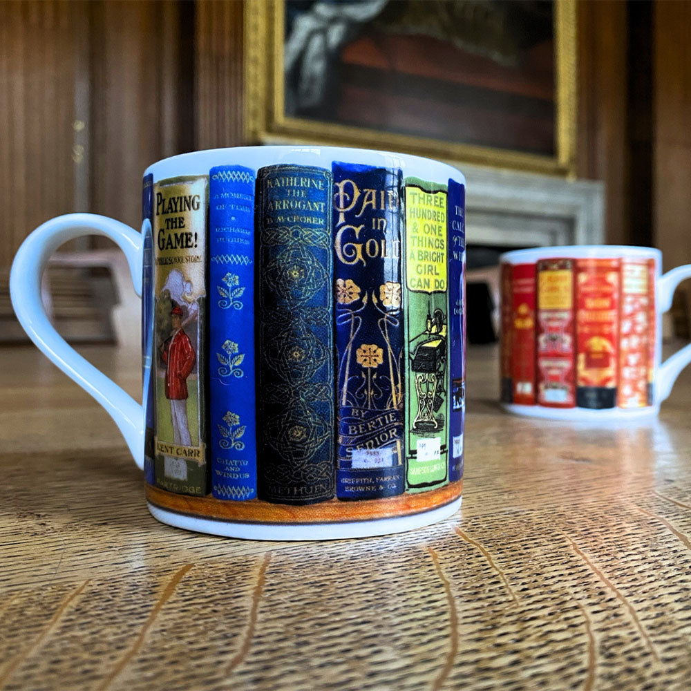 Bodleian Bookshelves Mug in Blue