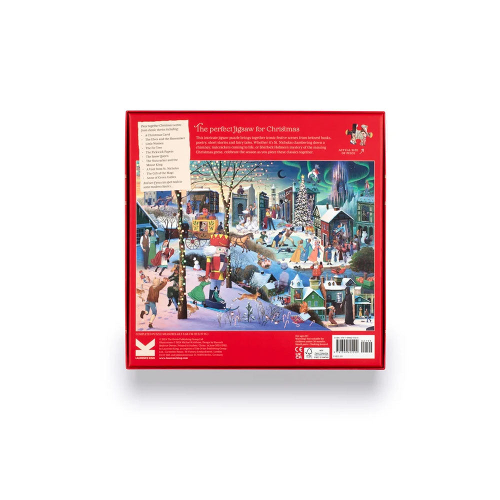 A Book Lover's Christmas 1000 Piece Puzzle