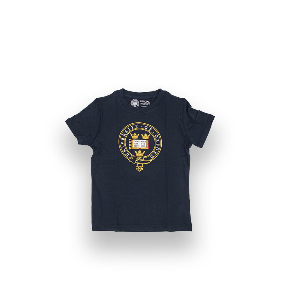Children's Classic Large Crest T-Shirt - Navy Blue