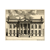 View of front of Clarendon Building, Oxford. 1712/27, Michael Burghers.
Etching with engraving 
Held at the British Museum, Gg,4V.53