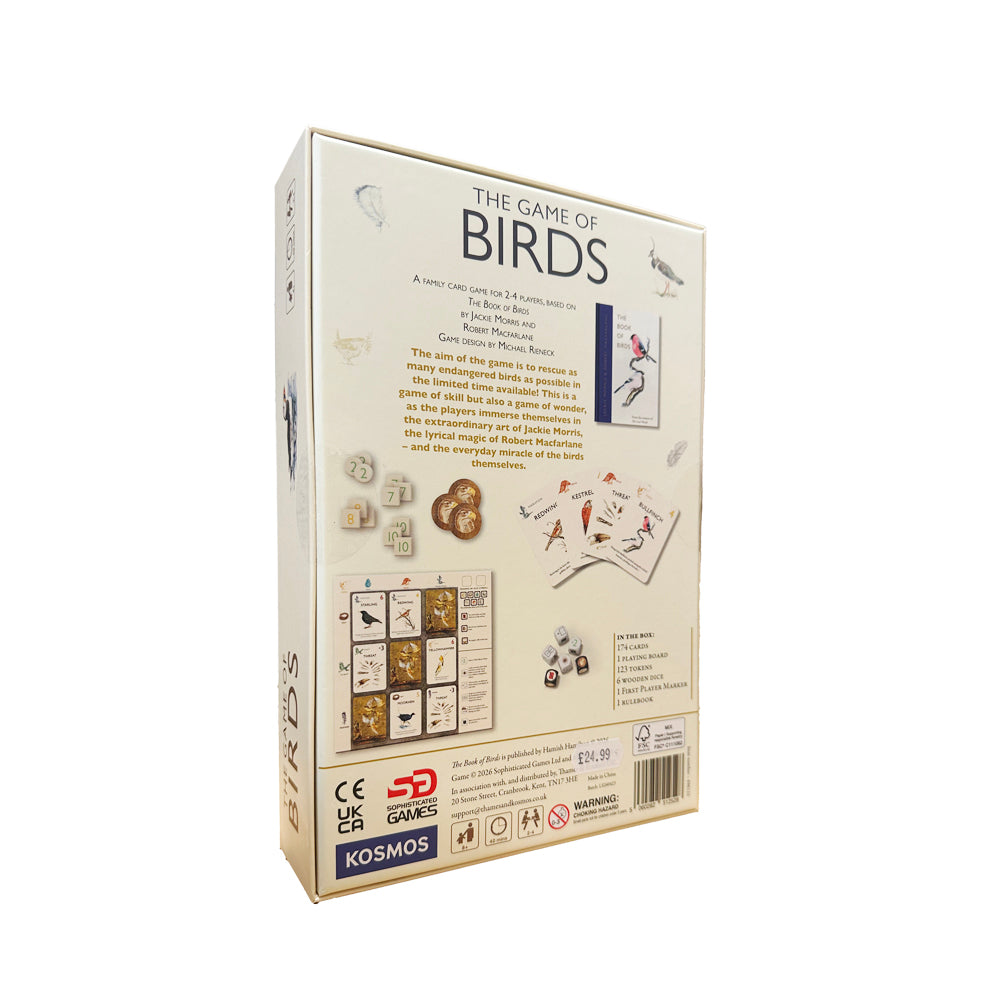 Board game box for 'The Game of Birds' by Kosmos on a white background