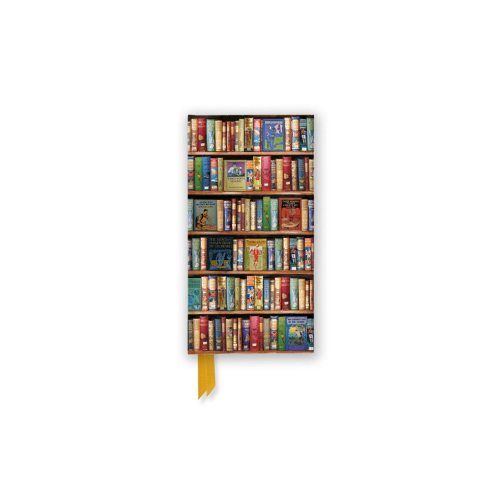 'Hobbies' Bookshelves Foiled Slimline Notebook