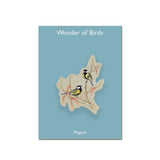 Gould's Great Tit Wooden Magnet