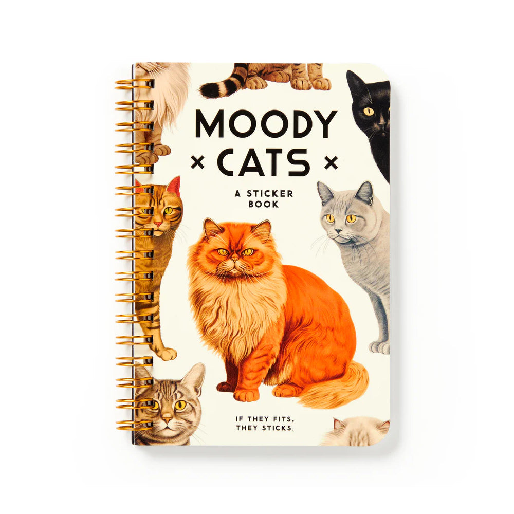 Moody Cats Sticker Book