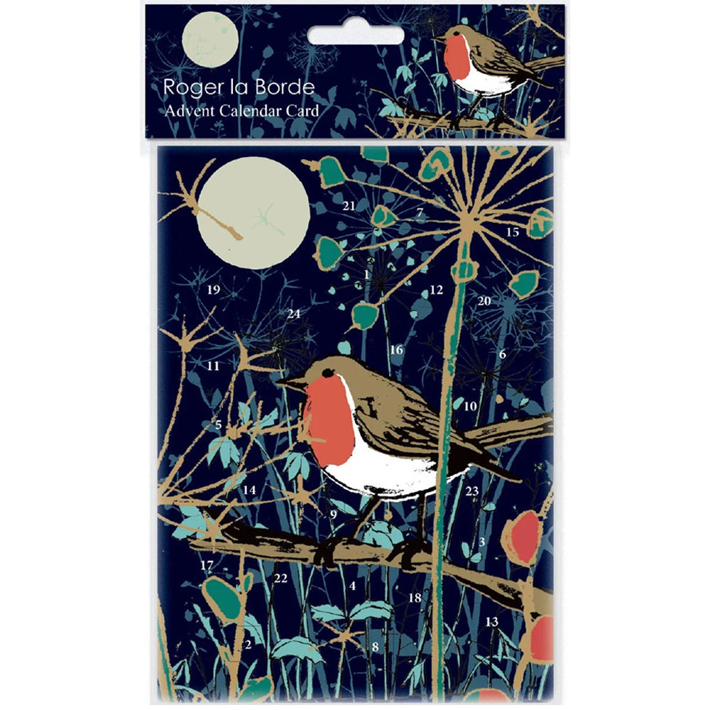 A Winter's Tale Robin Advent Calendar Greetings Card
