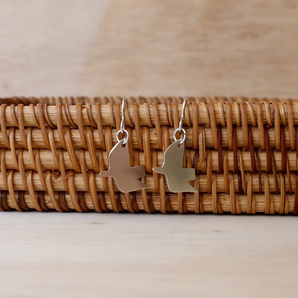 Sterling Silver Dove Earrings