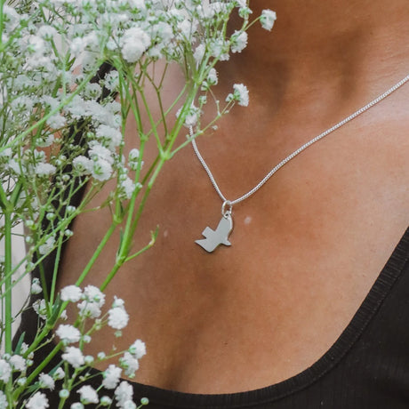 Sterling Silver Dove Necklace