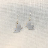 Sterling Silver Dove Earrings