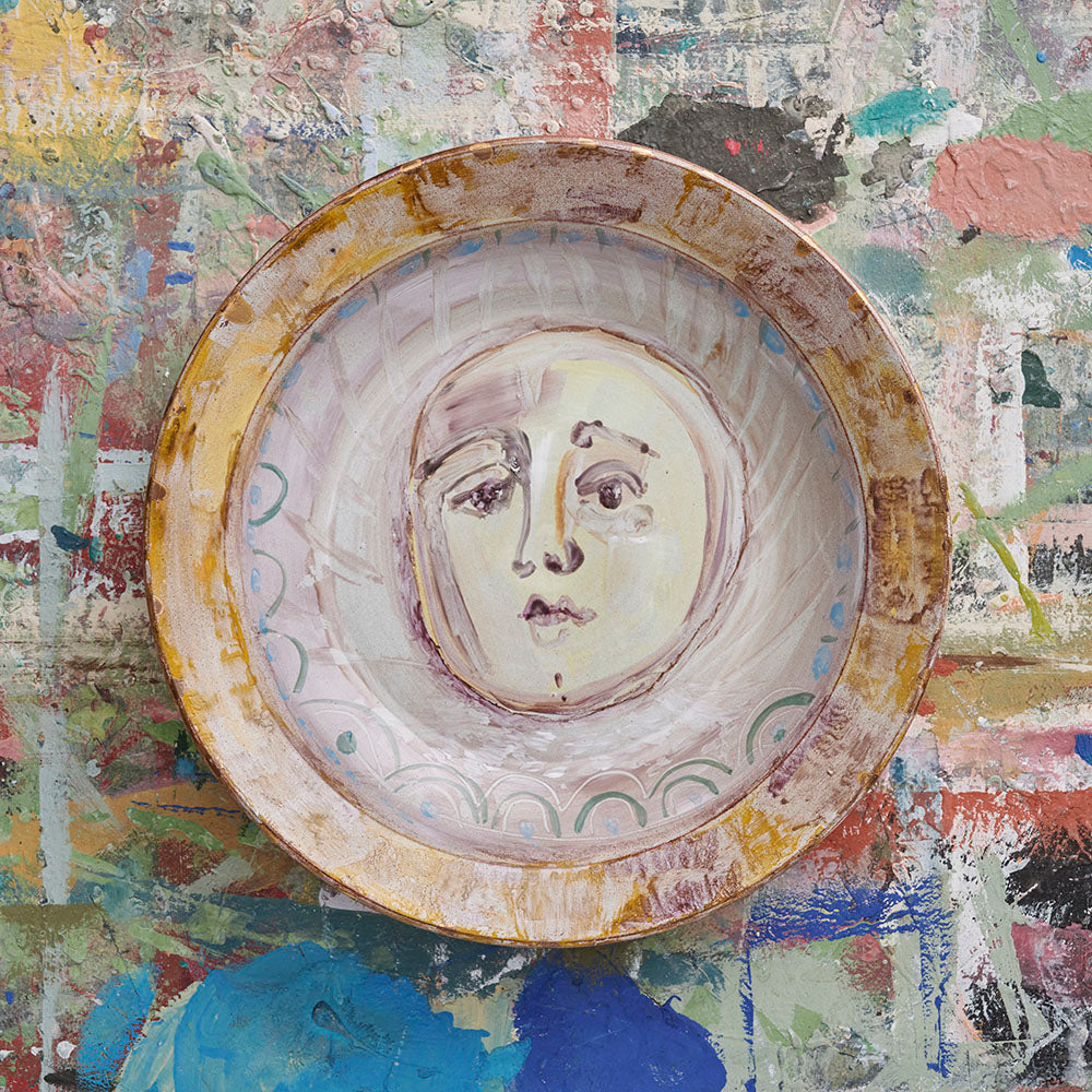 The Man, Ceramic Plate by Annie Sloan