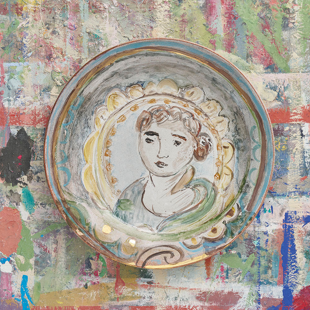 The Woman, Ceramic Plate by Annie Sloan
