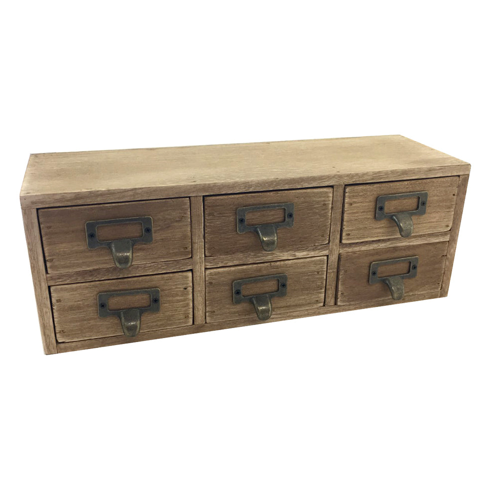 6 Drawer Wooden Storage