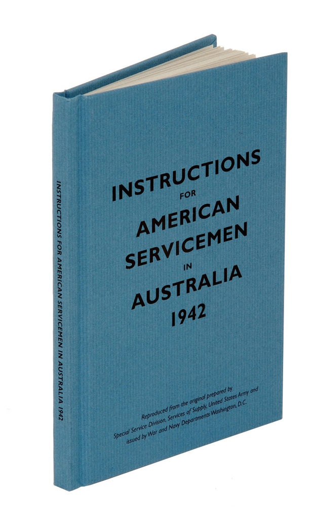 Instructions for American Servicemen in Australia, 1942