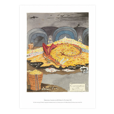 Conversation with Smaug A3 Flat Art Print