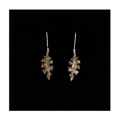 9ct Yellow Gold Leaf Stud Earrings | Buy Online | Free Insured UK Delivery