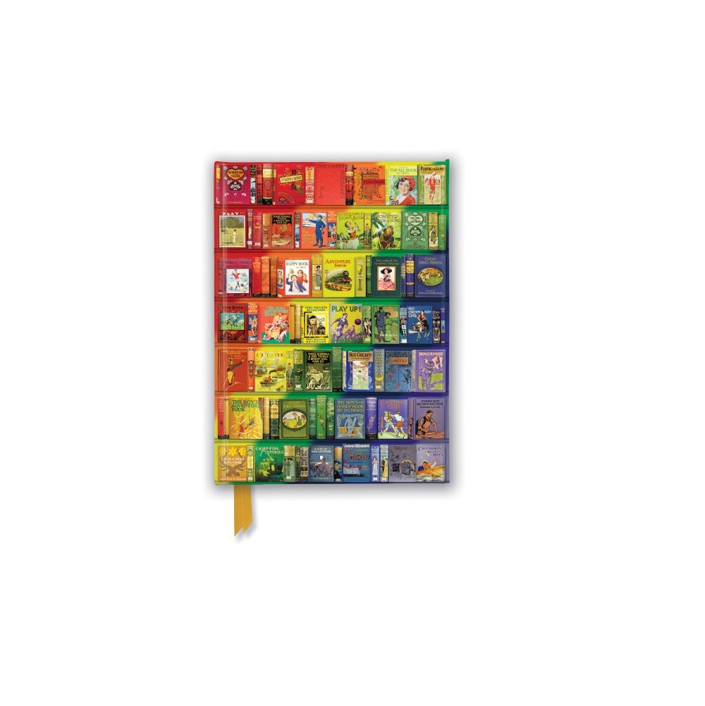 'Rainbow' Bookshelves A5 Foiled Notebook