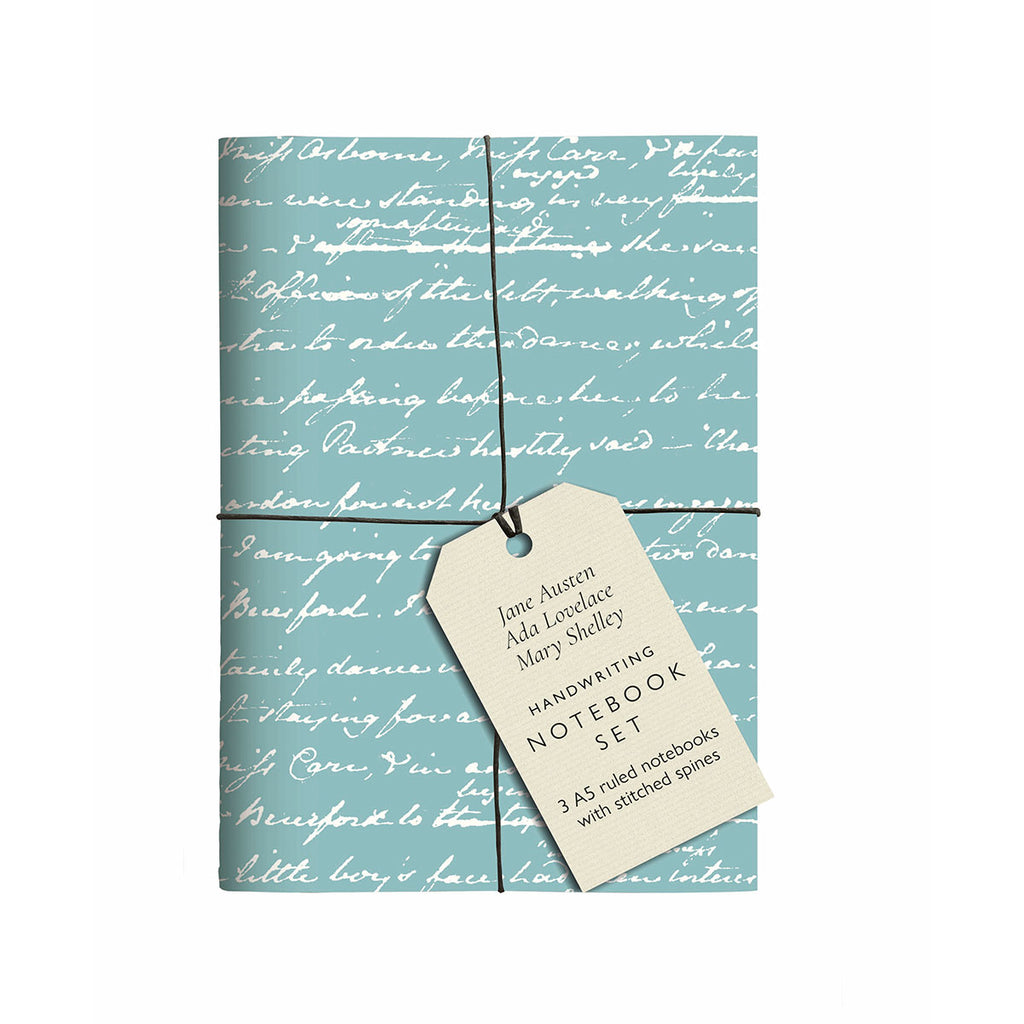 Jane Austen, Ada Lovelace, Mary Shelley Handwriting Notebook Set