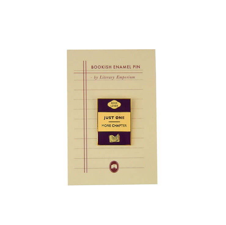 Just One More Chapter Enamel Pin
