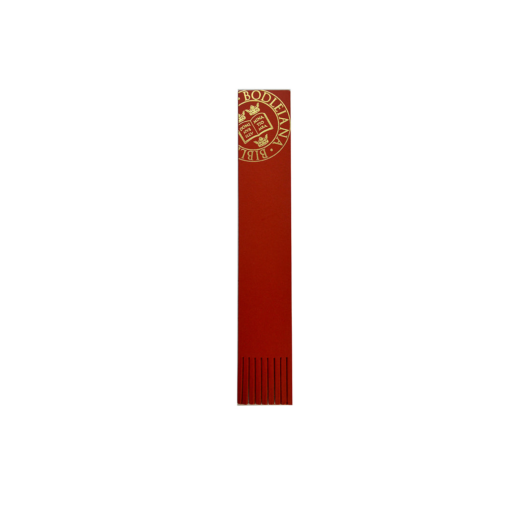 Library Stamp Leather Bookmark - assorted colours