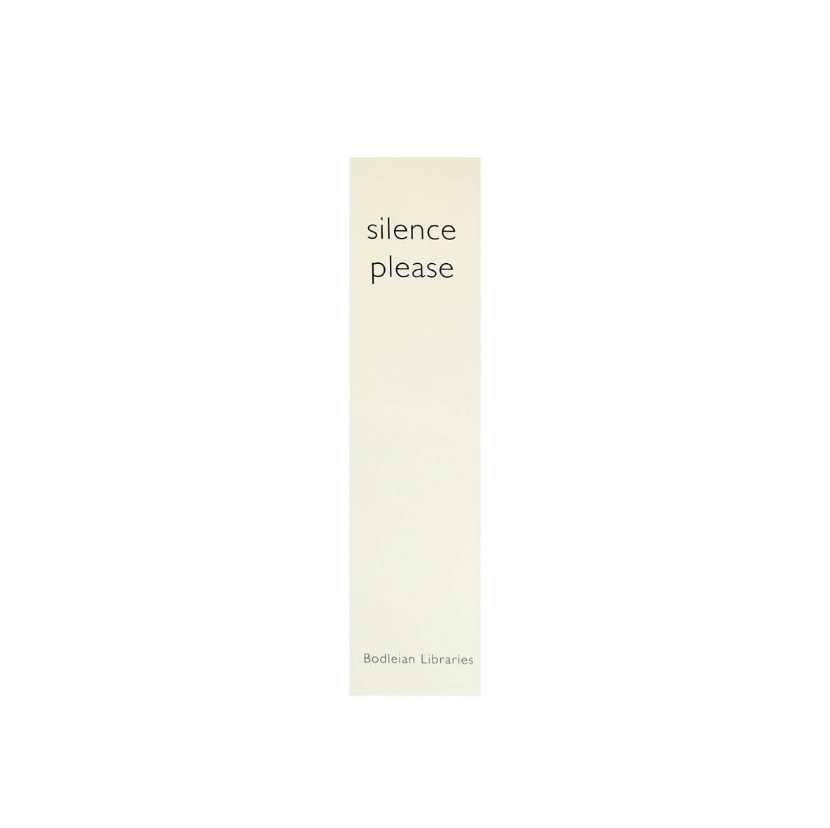 Silence Please Bookmark