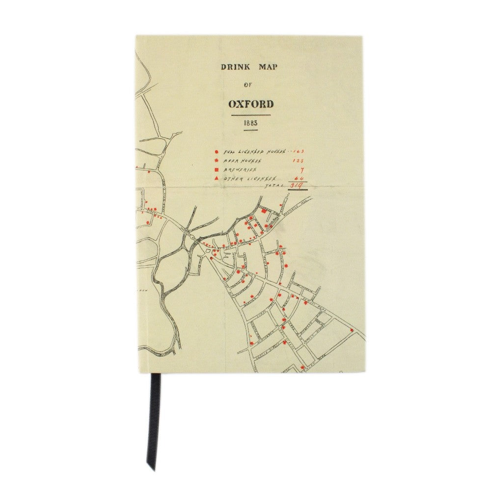 Drink Map of Oxford A5 Notebook